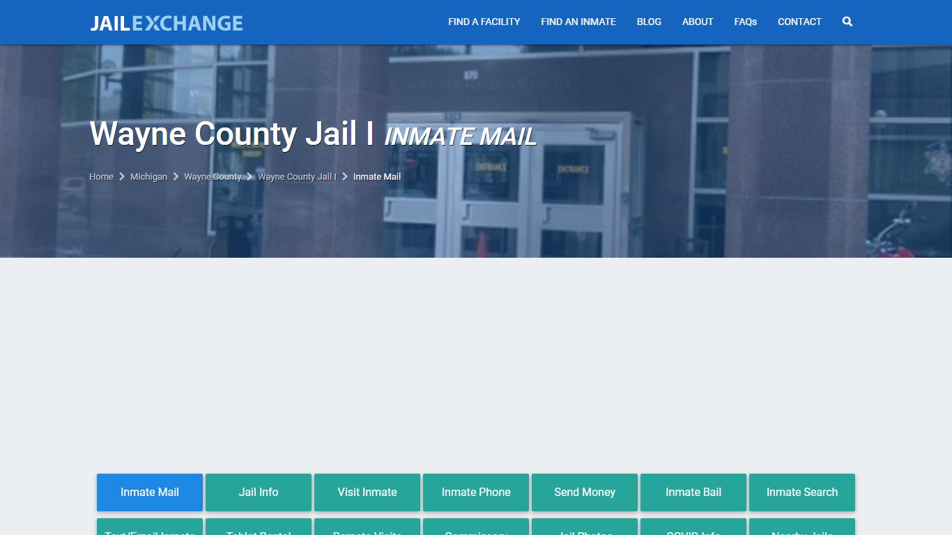 Wayne County Jail I Inmate Mail Policies | Detroit,